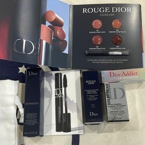 Dior makeup samplers